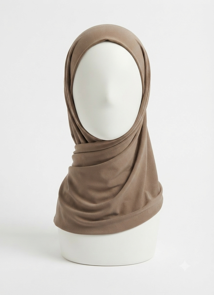 Classic Sand Wool Peach Hijab