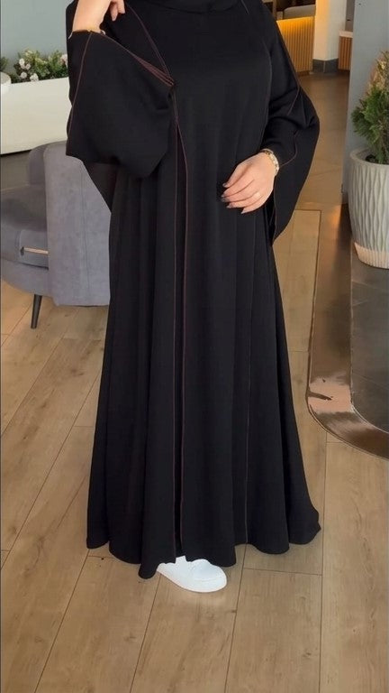 Midnight Contrast Abaya