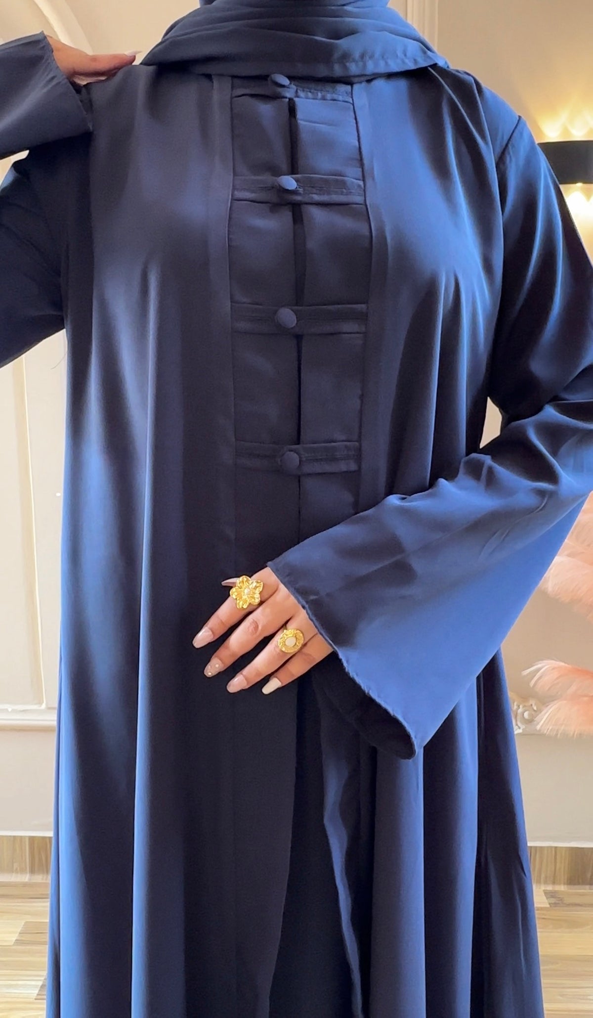 Safa Azure Abaya