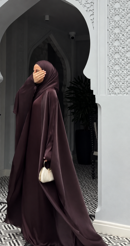 Espresso Elegance Abaya