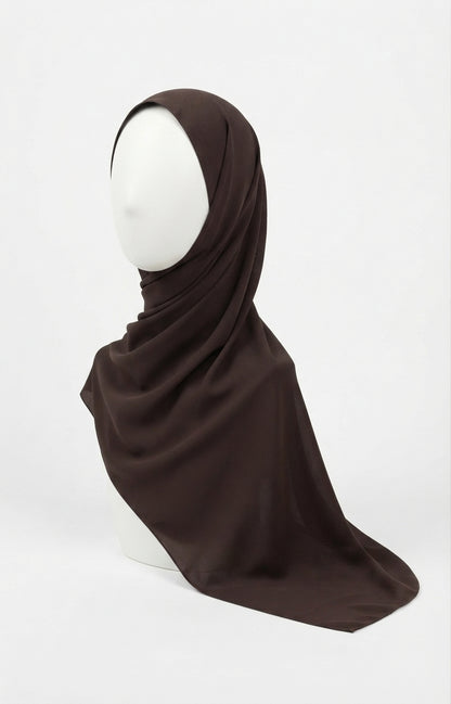 Brown Wool Peach Hijab
