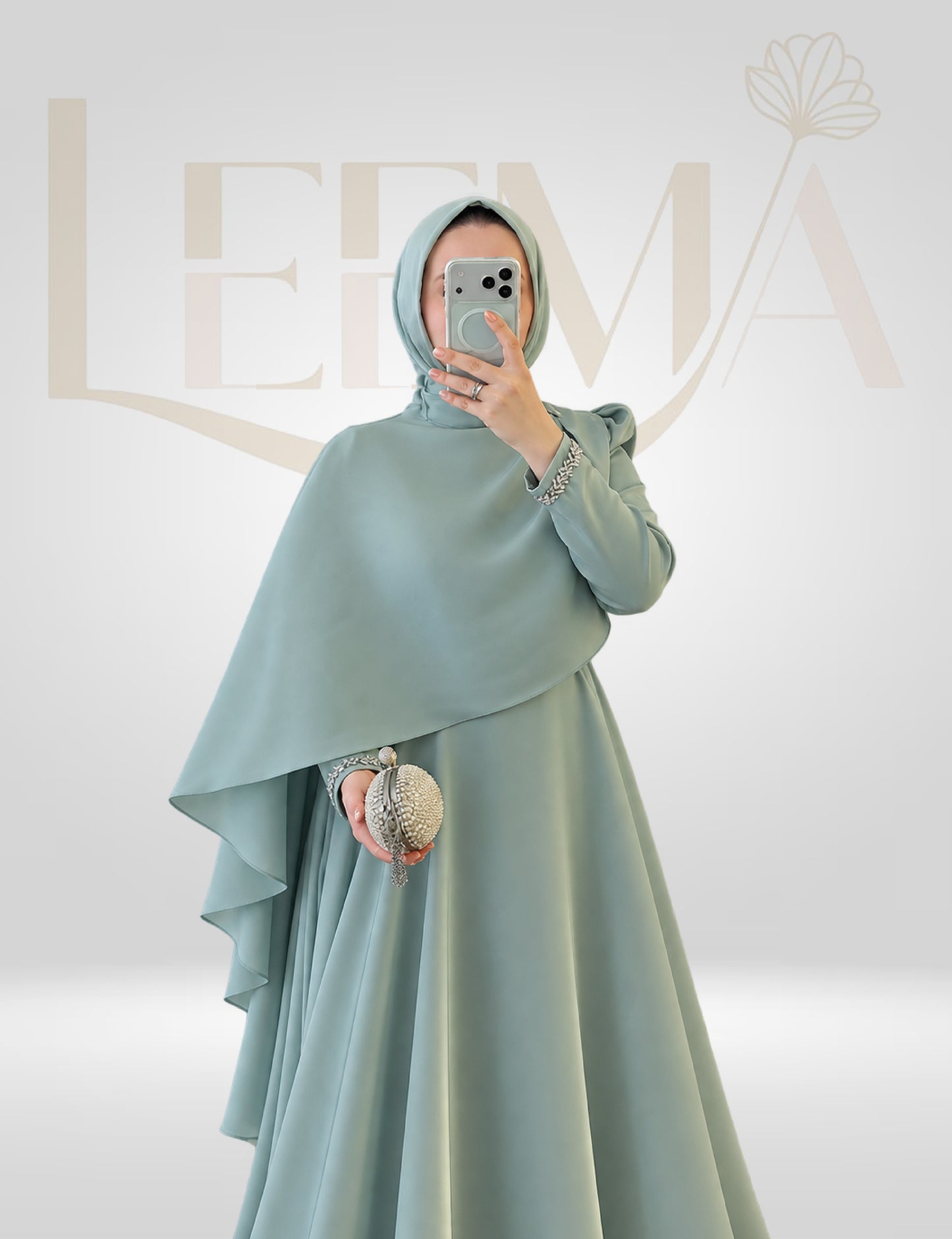 Sage Pearl Abaya
