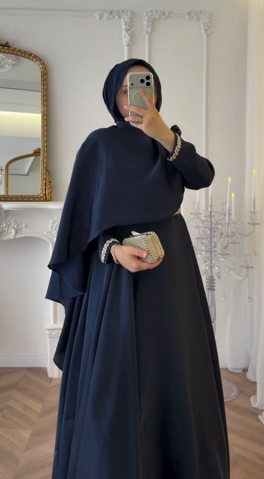 Navy Majesty Abaya