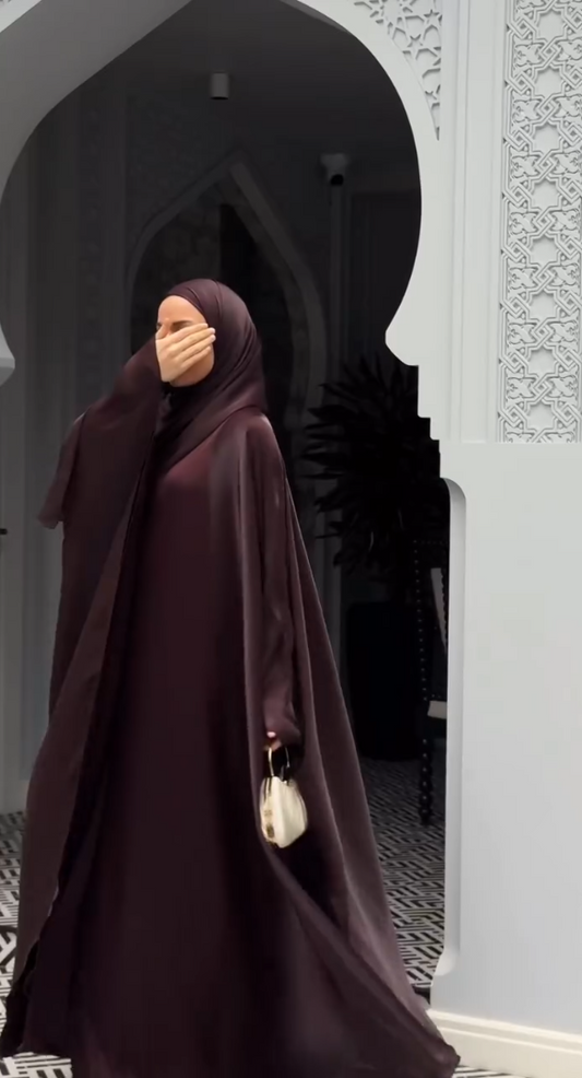 Espresso Elegance Abaya