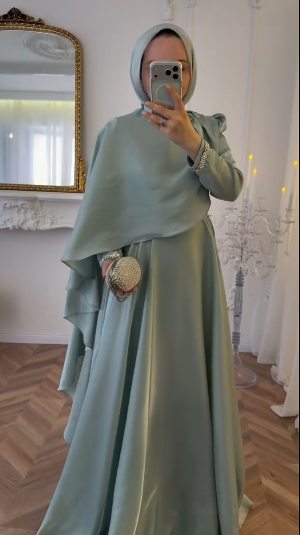 Sage Pearl Abaya