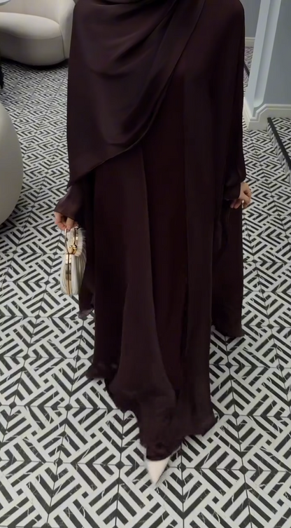Espresso Elegance Abaya